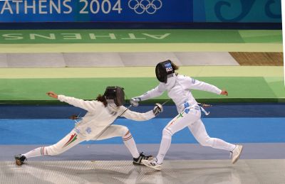 Atene 2004: la spada femminile individuale azzurra