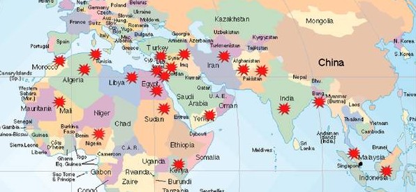 Esplode la rivolta fondamentalista: la mappa delle zone calde