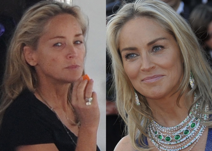 Sharon Stone e gli altri "mostri": ecco le star senza trucco